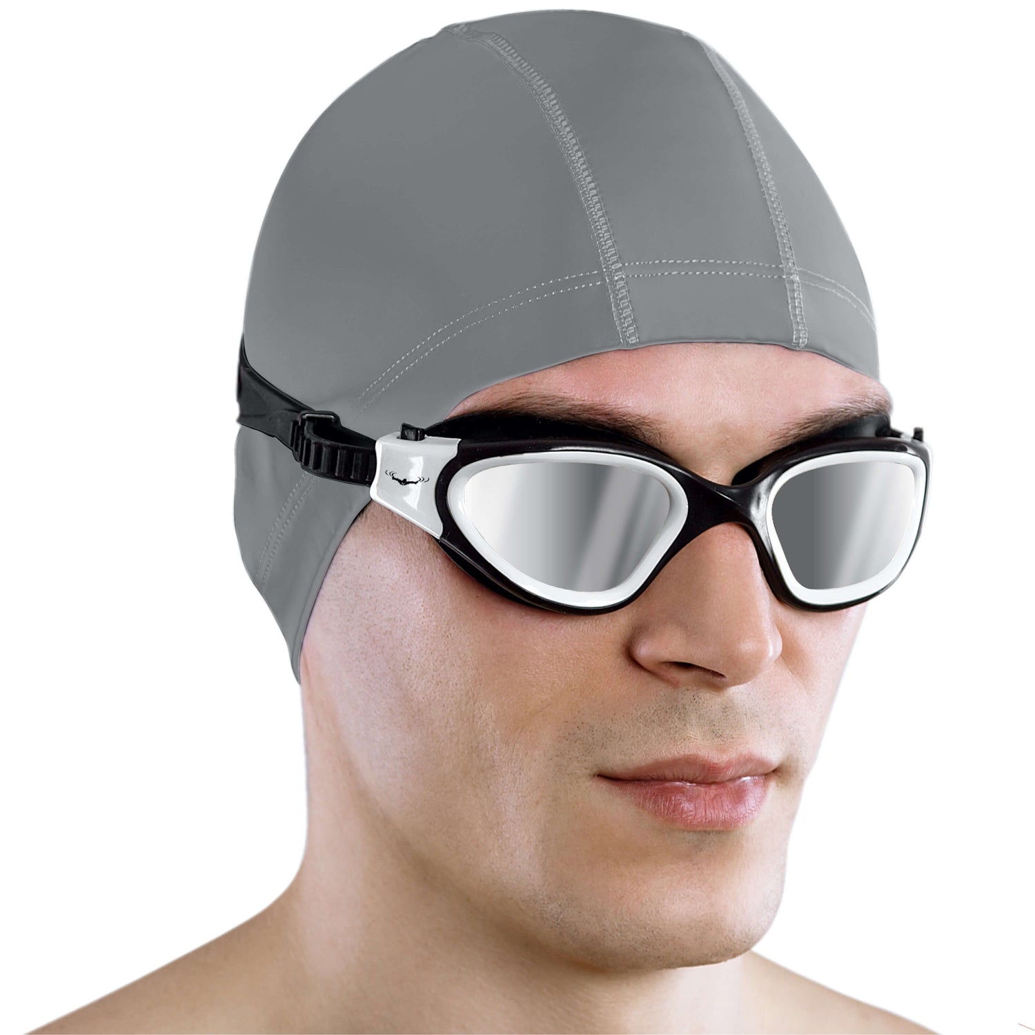 head swim goggles AQTIVAQUA DX Wide View Swim Goggles + Exclusive Design Case