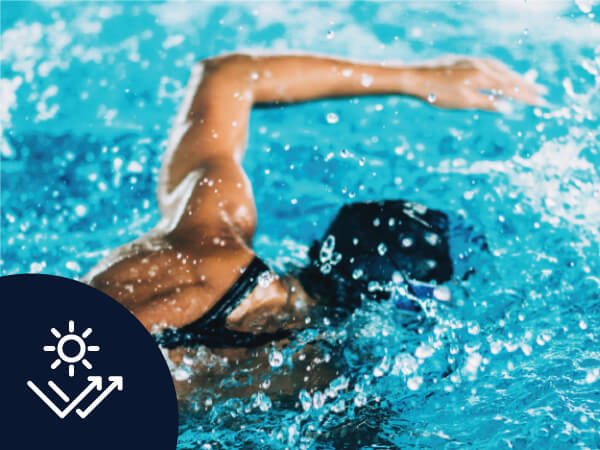 Swimmer in action – embrace your aquatic passion with AQTIVAQUA's premium swim gear designed for enhanced performance, comfort, and style