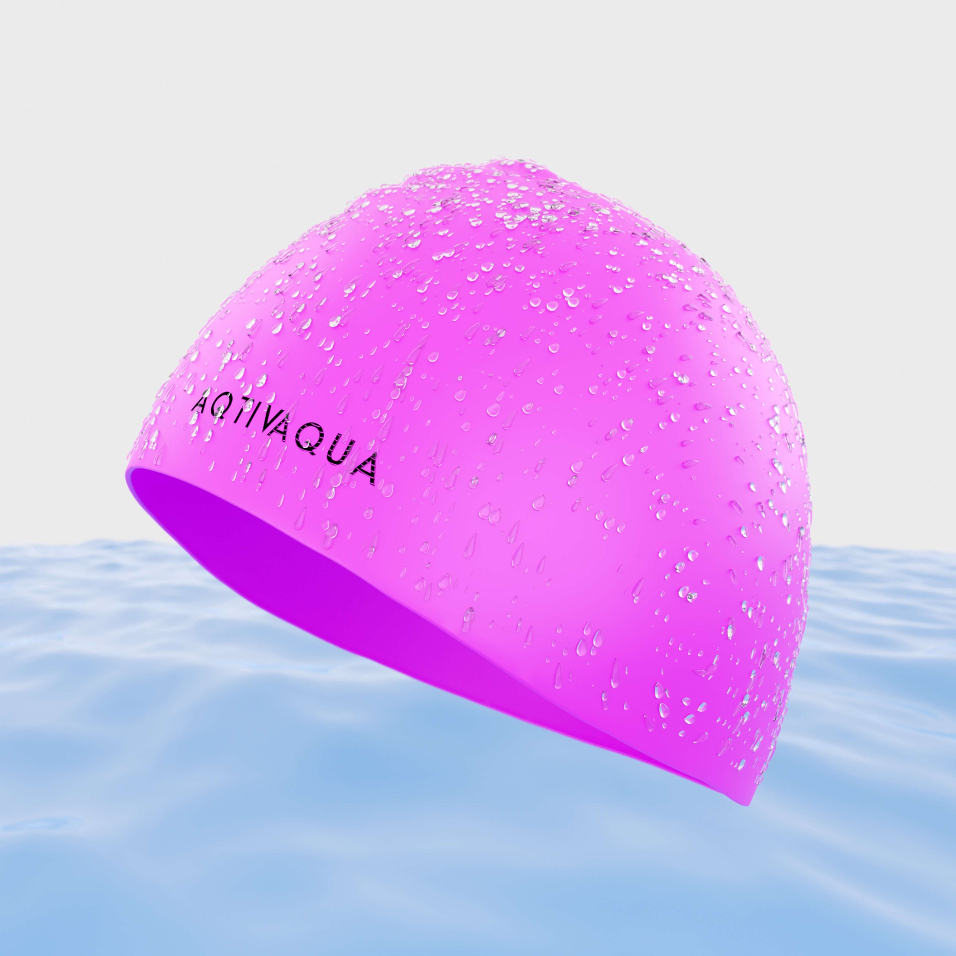 AQTIVAQUA Gorro de natación de silicona impermeable - Gorro de natación  cómodo – AqtivAqua